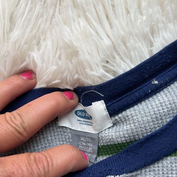 Abercrombie Kids Old Navy Long Sleeve Thermal Plaid Shirt Bundle Set XL - Picture 5 of 6